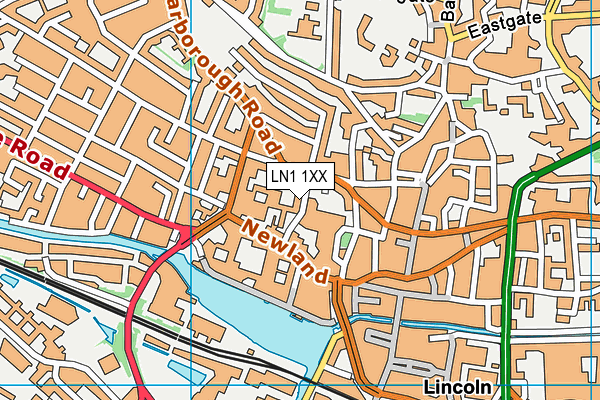 LN1 1XX map - OS VectorMap District (Ordnance Survey) LN1 1XX map - OS VectorMap District (Ordnance Survey)