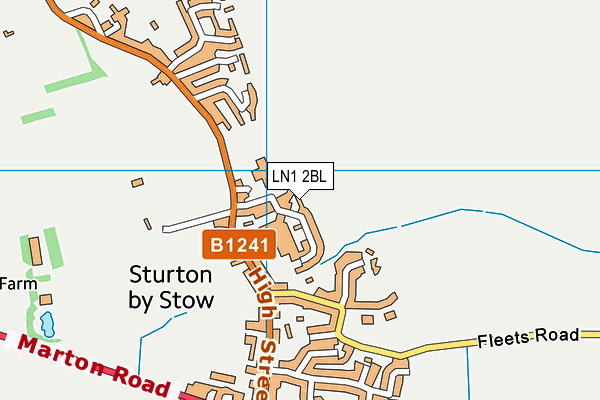 LN1 2BL map - OS VectorMap District (Ordnance Survey)