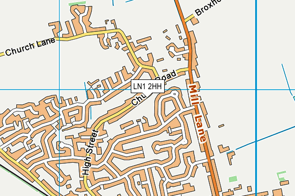 LN1 2HH map - OS VectorMap District (Ordnance Survey) LN1 2HH map - OS VectorMap District (Ordnance Survey)