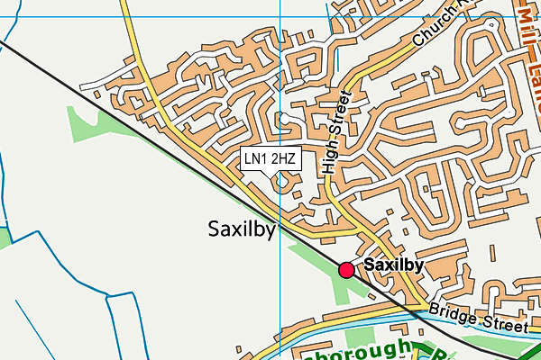 LN1 2HZ map - OS VectorMap District (Ordnance Survey)