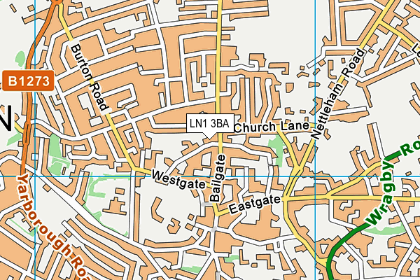 LN1 3BA map - OS VectorMap District (Ordnance Survey) LN1 3BA map - OS VectorMap District (Ordnance Survey)