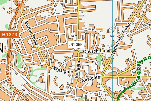 LN1 3BF map - OS VectorMap District (Ordnance Survey) LN1 3BF map - OS VectorMap District (Ordnance Survey)