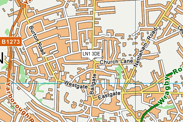 LN1 3DE map - OS VectorMap District (Ordnance Survey) LN1 3DE map - OS VectorMap District (Ordnance Survey)