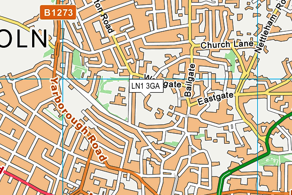 LN1 3GA map - OS VectorMap District (Ordnance Survey) LN1 3GA map - OS VectorMap District (Ordnance Survey)