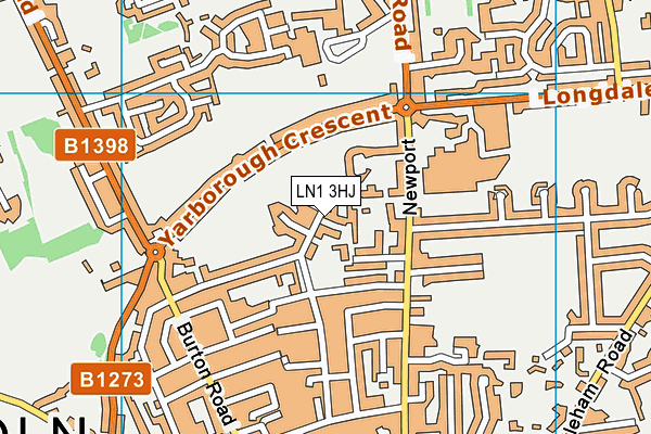 LN1 3HJ map - OS VectorMap District (Ordnance Survey) LN1 3HJ map - OS VectorMap District (Ordnance Survey)