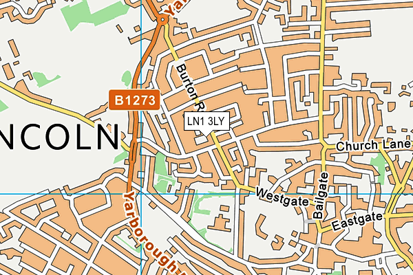 LN1 3LY map - OS VectorMap District (Ordnance Survey) LN1 3LY map - OS VectorMap District (Ordnance Survey)