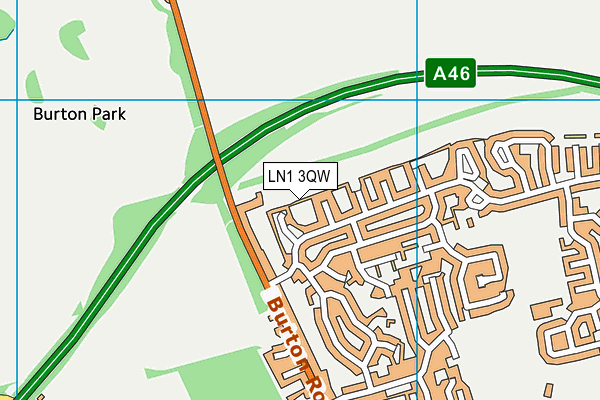 LN1 3QW map - OS VectorMap District (Ordnance Survey) LN1 3QW map - OS VectorMap District (Ordnance Survey)
