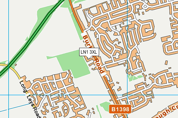 LN1 3XL map - OS VectorMap District (Ordnance Survey) LN1 3XL map - OS VectorMap District (Ordnance Survey)