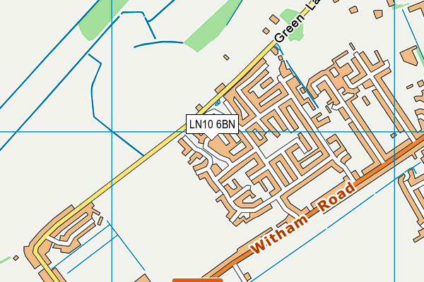 LN10 6BN map - OS VectorMap District (Ordnance Survey) LN10 6BN map - OS VectorMap District (Ordnance Survey)