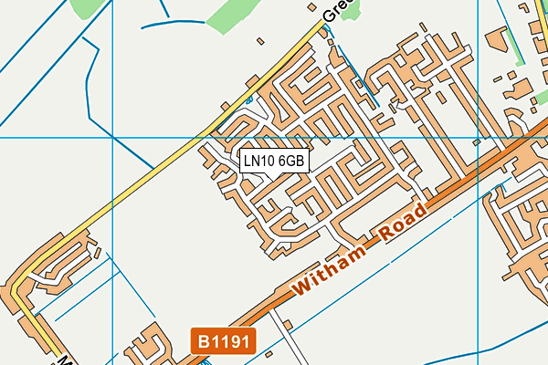 LN10 6GB map - OS VectorMap District (Ordnance Survey)