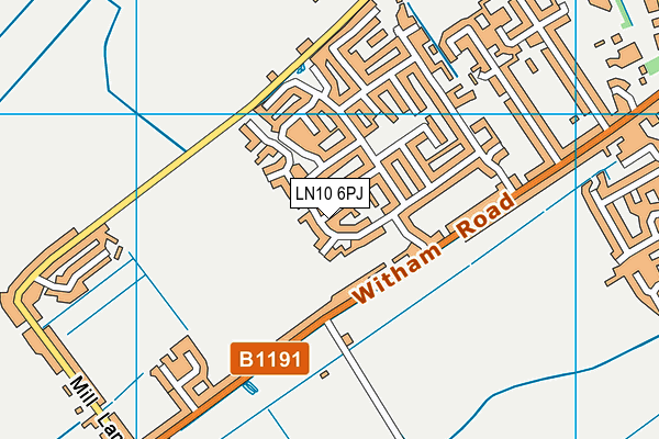 LN10 6PJ map - OS VectorMap District (Ordnance Survey) LN10 6PJ map - OS VectorMap District (Ordnance Survey)