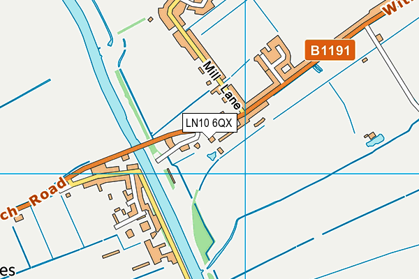 LN10 6QX map - OS VectorMap District (Ordnance Survey) LN10 6QX map - OS VectorMap District (Ordnance Survey)