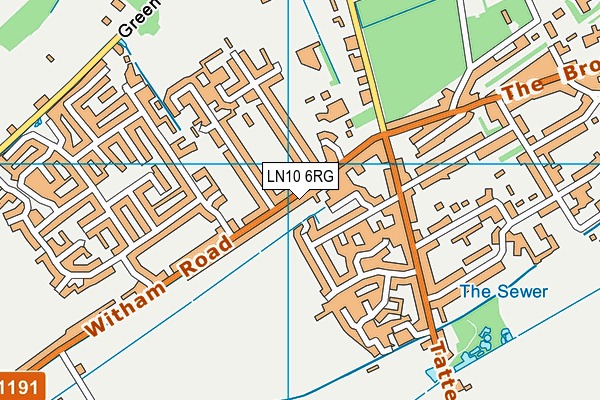 LN10 6RG map - OS VectorMap District (Ordnance Survey) LN10 6RG map - OS VectorMap District (Ordnance Survey)