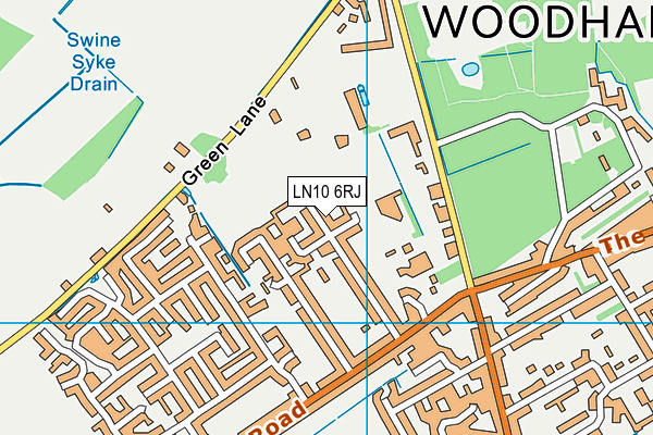 LN10 6RJ map - OS VectorMap District (Ordnance Survey) LN10 6RJ map - OS VectorMap District (Ordnance Survey)