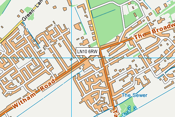 LN10 6RW map - OS VectorMap District (Ordnance Survey) LN10 6RW map - OS VectorMap District (Ordnance Survey)