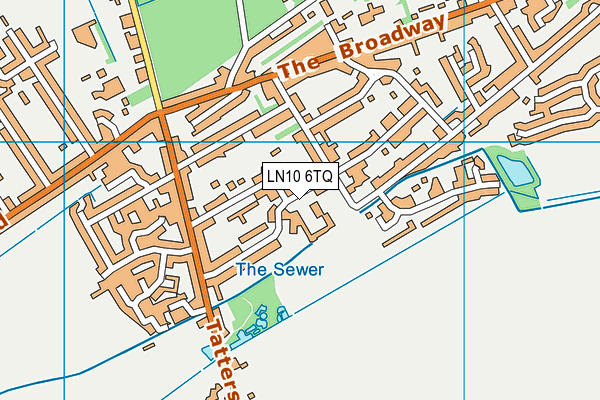 LN10 6TQ map - OS VectorMap District (Ordnance Survey)