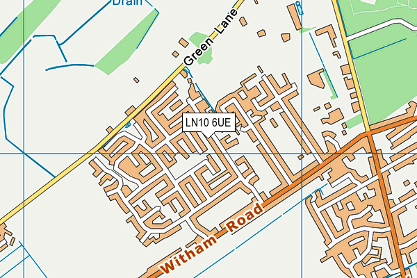 LN10 6UE map - OS VectorMap District (Ordnance Survey) LN10 6UE map - OS VectorMap District (Ordnance Survey)