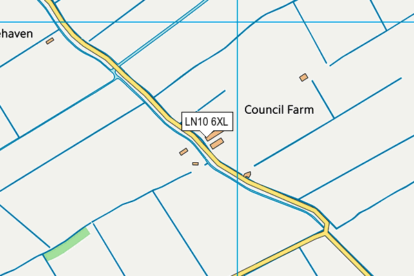 LN10 6XL map - OS VectorMap District (Ordnance Survey) LN10 6XL map - OS VectorMap District (Ordnance Survey)