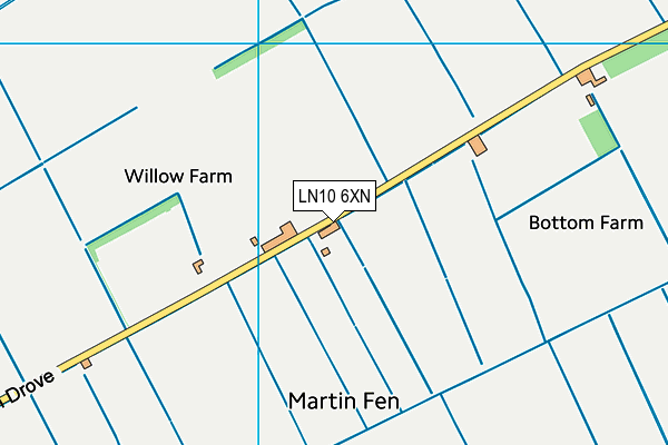 LN10 6XN map - OS VectorMap District (Ordnance Survey) LN10 6XN map - OS VectorMap District (Ordnance Survey)