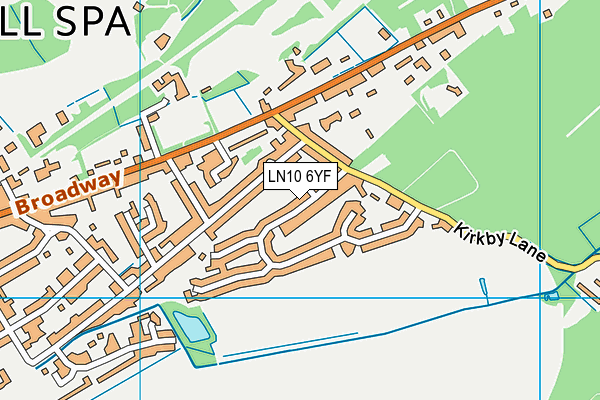 LN10 6YF map - OS VectorMap District (Ordnance Survey) LN10 6YF map - OS VectorMap District (Ordnance Survey)