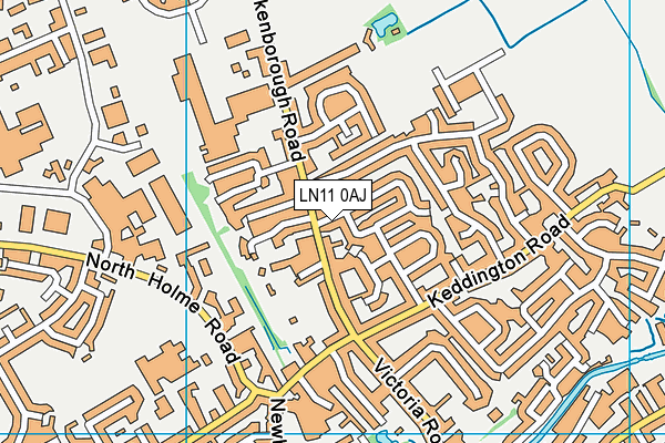 LN11 0AJ map - OS VectorMap District (Ordnance Survey) LN11 0AJ map - OS VectorMap District (Ordnance Survey)