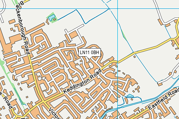 LN11 0BH map - OS VectorMap District (Ordnance Survey) LN11 0BH map - OS VectorMap District (Ordnance Survey)