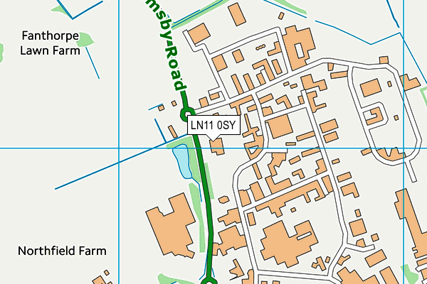 LN11 0SY map - OS VectorMap District (Ordnance Survey) LN11 0SY map - OS VectorMap District (Ordnance Survey)