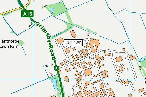 LN11 0WD map - OS VectorMap District (Ordnance Survey) LN11 0WD map - OS VectorMap District (Ordnance Survey)