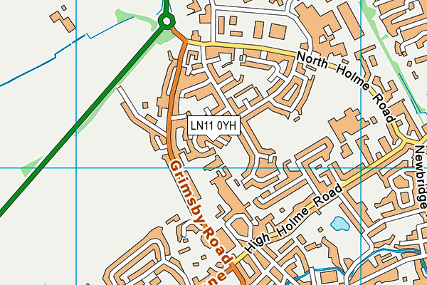 LN11 0YH map - OS VectorMap District (Ordnance Survey) LN11 0YH map - OS VectorMap District (Ordnance Survey)