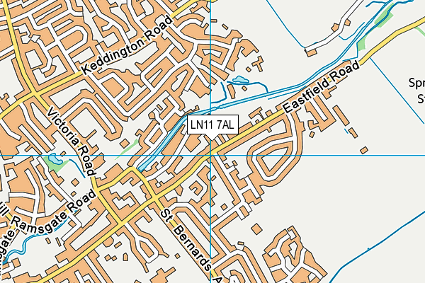 LN11 7AL map - OS VectorMap District (Ordnance Survey) LN11 7AL map - OS VectorMap District (Ordnance Survey)