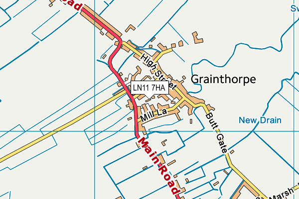 LN11 7HA map - OS VectorMap District (Ordnance Survey) LN11 7HA map - OS VectorMap District (Ordnance Survey)