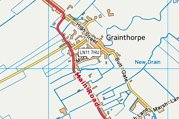 LN11 7HU map - OS VectorMap District (Ordnance Survey) LN11 7HU map - OS VectorMap District (Ordnance Survey)