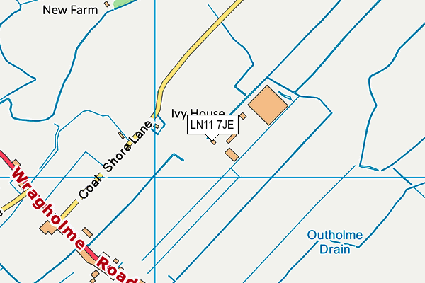 LN11 7JE map - OS VectorMap District (Ordnance Survey) LN11 7JE map - OS VectorMap District (Ordnance Survey)