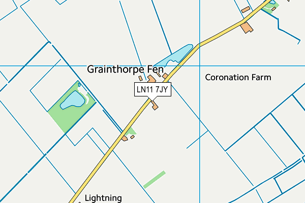 LN11 7JY map - OS VectorMap District (Ordnance Survey)