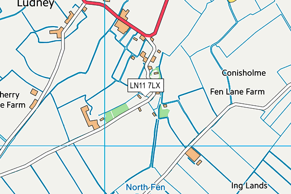 LN11 7LX map - OS VectorMap District (Ordnance Survey) LN11 7LX map - OS VectorMap District (Ordnance Survey)