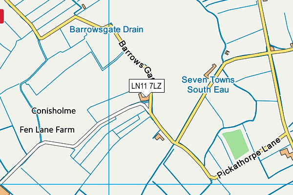 LN11 7LZ map - OS VectorMap District (Ordnance Survey) LN11 7LZ map - OS VectorMap District (Ordnance Survey)