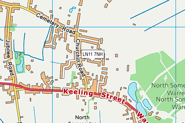 LN11 7NH map - OS VectorMap District (Ordnance Survey) LN11 7NH map - OS VectorMap District (Ordnance Survey)