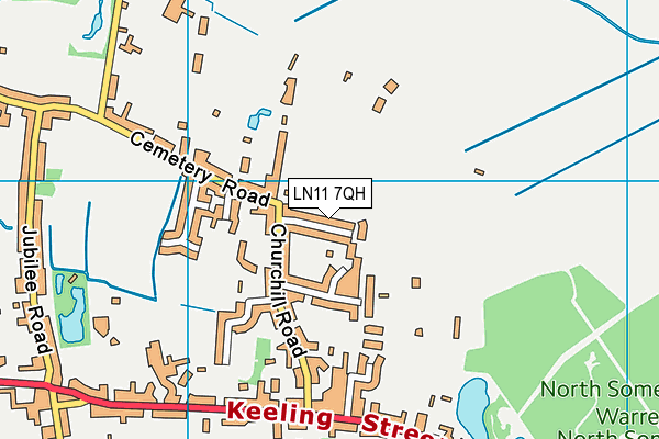 LN11 7QH map - OS VectorMap District (Ordnance Survey) LN11 7QH map - OS VectorMap District (Ordnance Survey)