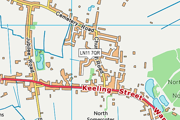 LN11 7QR map - OS VectorMap District (Ordnance Survey) LN11 7QR map - OS VectorMap District (Ordnance Survey)