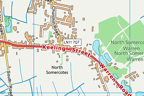 LN11 7QT map - OS VectorMap District (Ordnance Survey) LN11 7QT map - OS VectorMap District (Ordnance Survey)