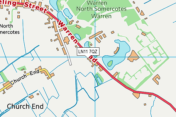 LN11 7QZ map - OS VectorMap District (Ordnance Survey) LN11 7QZ map - OS VectorMap District (Ordnance Survey)