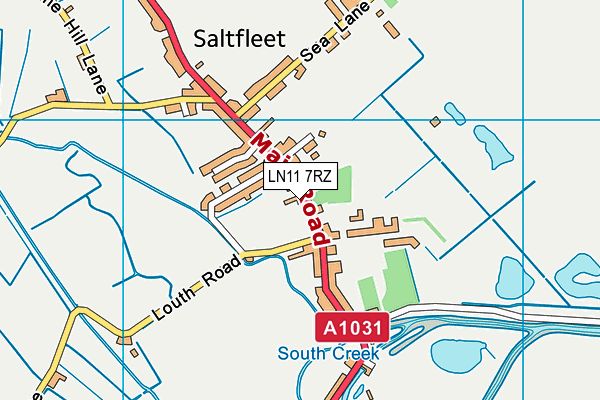 LN11 7RZ map - OS VectorMap District (Ordnance Survey) LN11 7RZ map - OS VectorMap District (Ordnance Survey)