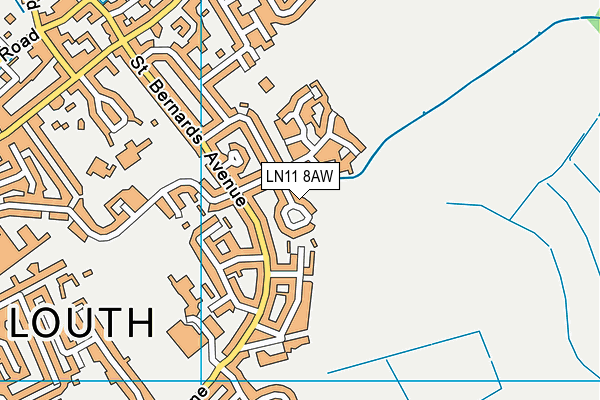 LN11 8AW map - OS VectorMap District (Ordnance Survey) LN11 8AW map - OS VectorMap District (Ordnance Survey)