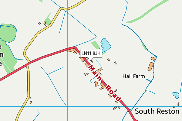 LN11 8JH map - OS VectorMap District (Ordnance Survey) LN11 8JH map - OS VectorMap District (Ordnance Survey)