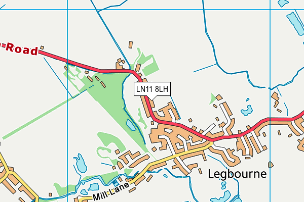 LN11 8LH map - OS VectorMap District (Ordnance Survey) LN11 8LH map - OS VectorMap District (Ordnance Survey)