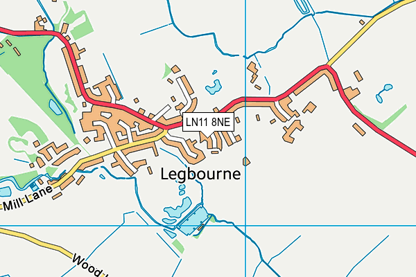 LN11 8NE map - OS VectorMap District (Ordnance Survey)