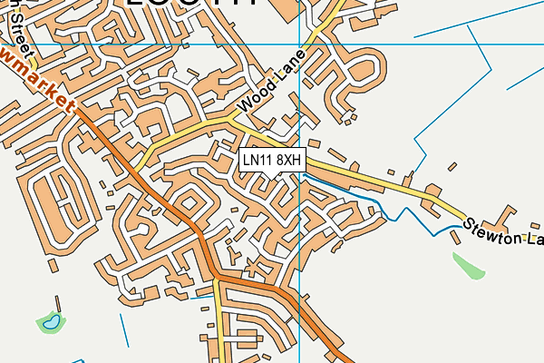 LN11 8XH map - OS VectorMap District (Ordnance Survey) LN11 8XH map - OS VectorMap District (Ordnance Survey)