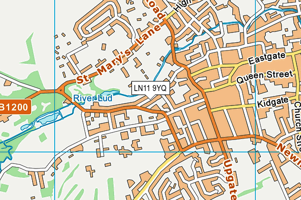 LN11 9YQ map - OS VectorMap District (Ordnance Survey) LN11 9YQ map - OS VectorMap District (Ordnance Survey)