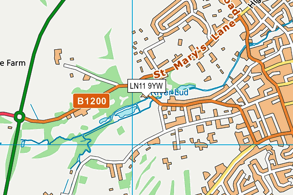 LN11 9YW map - OS VectorMap District (Ordnance Survey) LN11 9YW map - OS VectorMap District (Ordnance Survey)