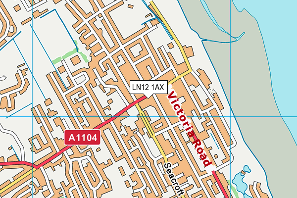 LN12 1AX map - OS VectorMap District (Ordnance Survey) LN12 1AX map - OS VectorMap District (Ordnance Survey)